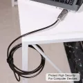 Computer Lock Cable 4-Digital USB Password Unlock Notebook Security. 