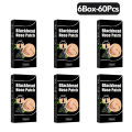 10-60PC Nose Blackhead Remover Strip Deep Cleansing Shrink Pore Acne Black Dots Pore Strips Face Skin Care Patch. 