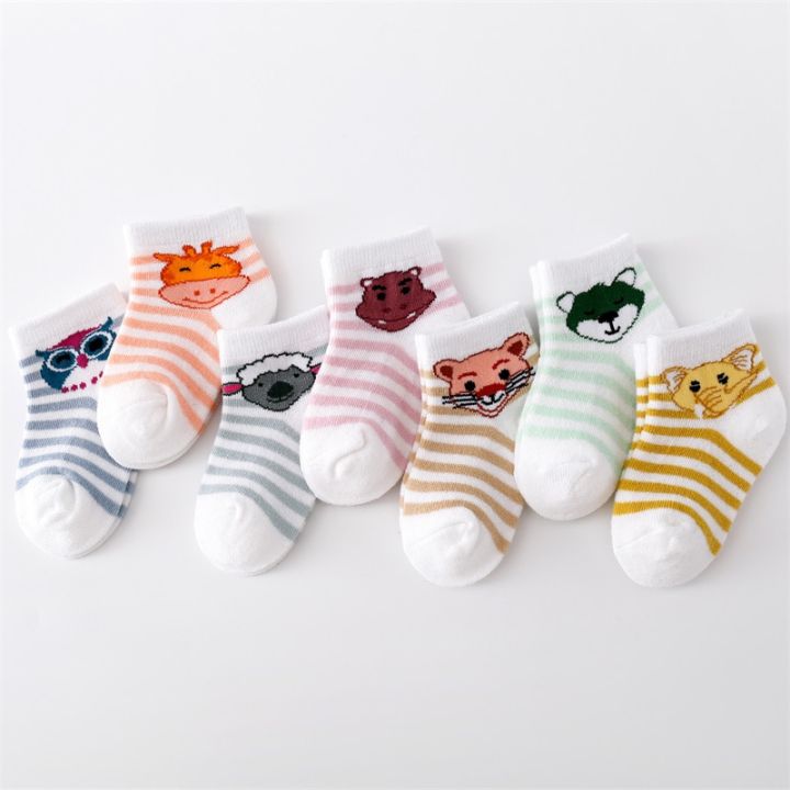 Lawadka 7Pairs/set Summer Mesh Thin Newborn Baby Boys Girls Socks