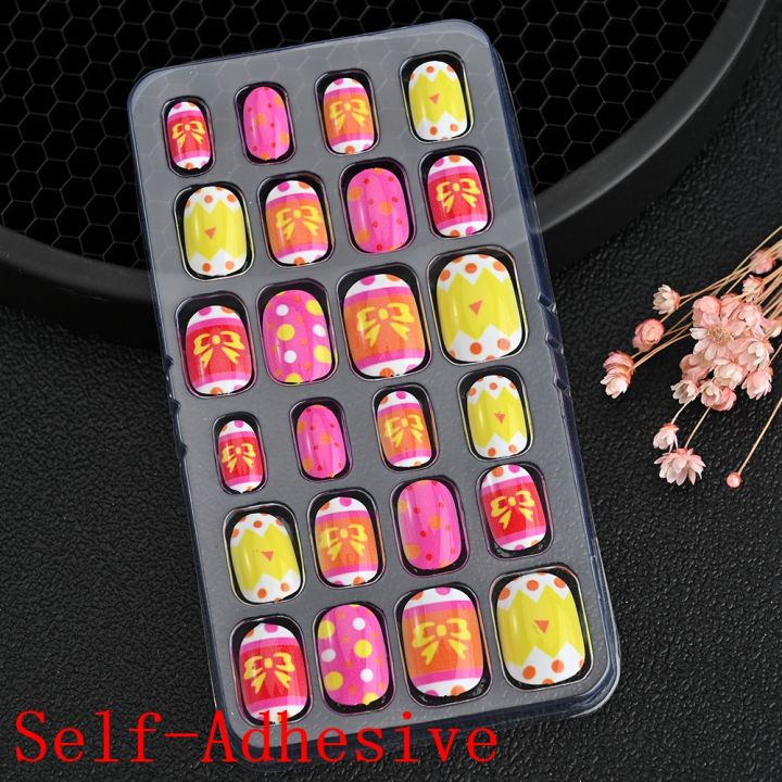 Children%20Press%20on%20Nails,24%20Pcs%20Nails%20Tips%20for%20Kids%20Acrylic%20Nails%20Pre-glue%20Full%20Cover%20Short%20False%20Nails%20Cute%20Fingernails%20-%20Image%207