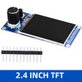 1.8 inch/2.4 inch TFT display screen with EC11 rotary encoder combination module SPI interface LCD display screen for arduino. 