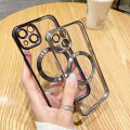 Magsafe Magnetic Wireless Charger Phone Case Build-in Lens Camera Protetion Soft Clear Casing Transparent Silicone Back Cover for iPhone 6 / 6s / 7 / 8 / Plus / X XS XR 11 12 13 14 Pro Max SE 2020. 