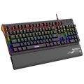 BAJEAL K600 Gaming Keyboard Wired Mechanical Keyboard with Palm Rest Wrist Rest Pad. 