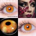 【FASHION】 AMARA YELLOW Color Contact Lenses For Eyes Makeup Beauty Contact Lenses Eye Cosmetic Color Lens Eyes Cosplay Anime Accessories. 