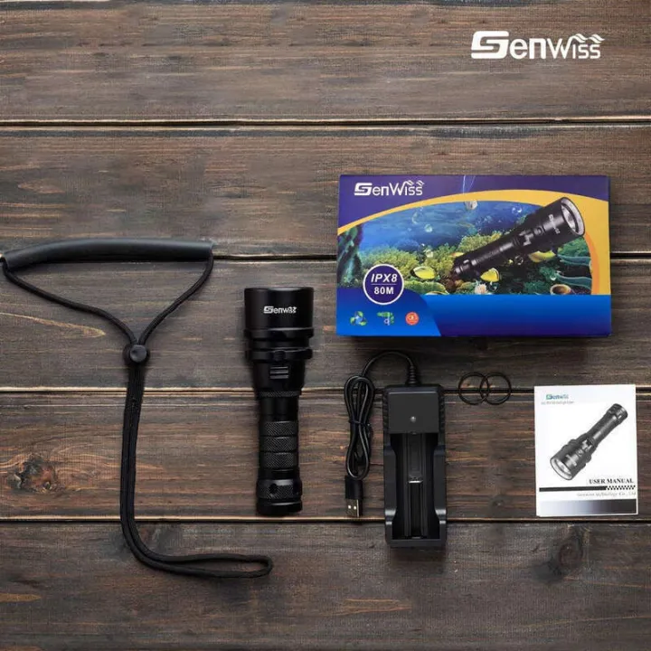 Linman%20Genwiss%20Scuba%20Diving%20Flashlight%20Dive%20Torch%202000%20Lumen%20Waterproof%20Underwater%20XM-L%202%20LED%20Submarine%20Lights%20Holder%20with%20Charger%20for%20Under%20Water%20Deep%20Sea%20Cave%20at%20Night%20-%20Image%206