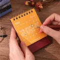 Desktop Mini Calendar Clock-in Calendar Book Scenery-themed Decoration Student Self-disciplined Calendar. 