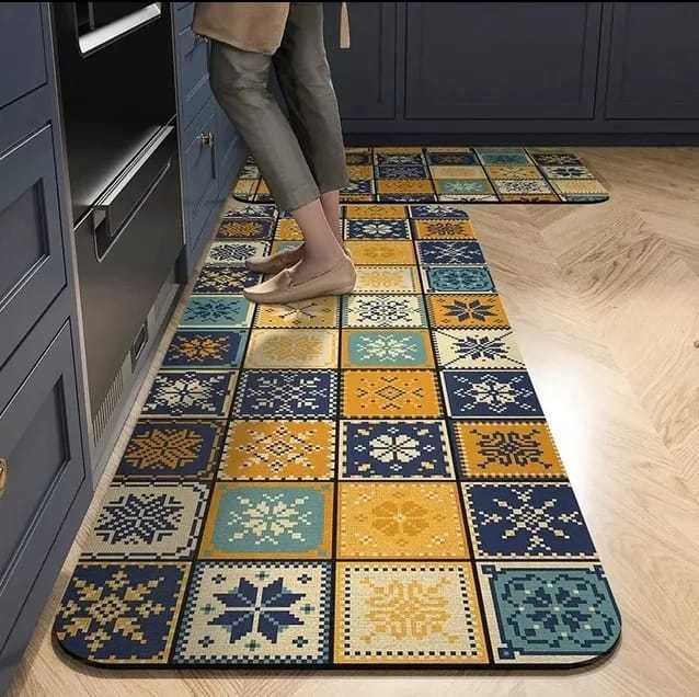 Non Slip Kitchen Mat Diatomite Super Absorbent Floor Mat 2 X size pair