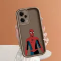 PMP for Xiaomi Redmi 11T + Pro 4G Note 12 Turbo 5G silicon soft square shape Spider-Man Figure Phone Pipe fully wrapped pattern. 