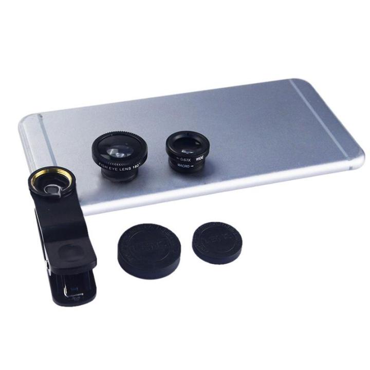 3%20In%201%20Wide%20Angle%20Macro%20180%20Degree%20Fisheye%20Lens%20Camera%20Kits%20Mobile%20Phone%20Fish%20Eye%20Lenses%20With%20Clip%200.67x%20For%20IPhone%20forSamsung%20-%20Image%202