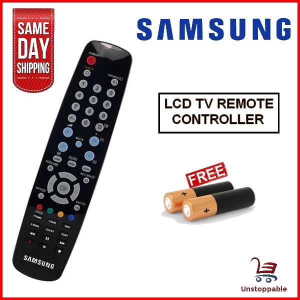Samsung Old LCD Tv Remote Controller & Free Batteries