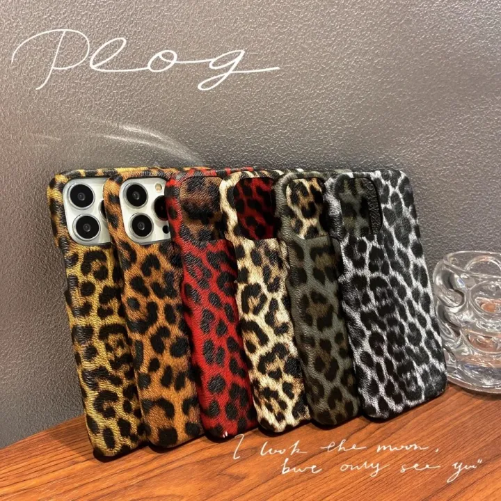 Fashion Leopard Pattern Case For iPhone 15 14 12 11 Pro Max XS XR X 13 ...
