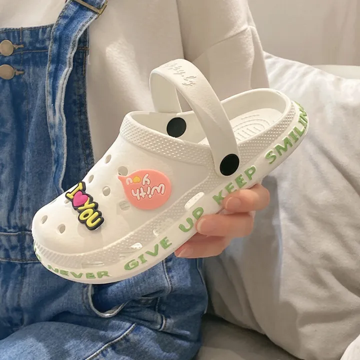 【ZOSR】Women Waterproof Slippers Summer Outdoor Women Slides Soft Sole Garden Shoes Flat Sole Girls Clogs Sandals