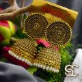 dull gold Jimikki Earrings With White Pearl For Women Party Wedding Earing Fashion Female Engagement Jewelry Valentine's Day Gift. 