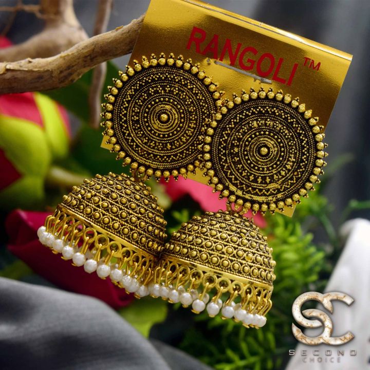 dull%20gold%20Jimikki%20Earrings%20With%20White%20Pearl%20For%20Women%20Party%20Wedding%20Earing%20Fashion%20Female%20Engagement%20Jewelry%20Valentine's%20Day%20Gift%20-%20Image%202