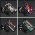 Silicone Kickstand Phone Case For TCL 30XE 5G protective Shockproof Soft case Phone Holder Anti-dust cartoon Graffiti. 