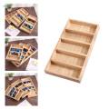 Glasses Display Case Wood Eyeglasses Frame Stand for Desktop Compartments. 