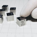 1pc 99.5% Pure Titanium Cube High Purity Ti Metal Carved Element Periodic Table Craft Wonderful Collection 10*10*10mm. 