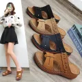 【ZOSR】Women Wedges Sandal Ladies Retro Non-slip Hollow Out Peep Toe Plus Size Sandals Women shoes. 