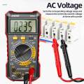 Digital Multimeter True RMS Continuity Capacitance Pocket Voltage Meter Tool Red. 