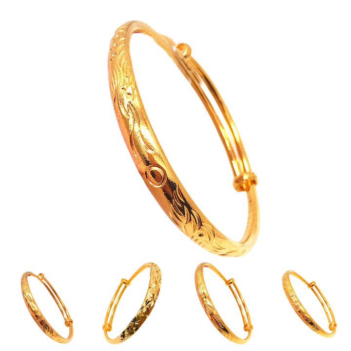Bracelet%20Thicken%20Adjustable%20Golden%20Women%20Imitation%20Gold%20Plated%20Bangle%20for%20Banquet%20-%20Image%204