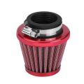 Red-8mm Universal Motorcycle Motorbike ATV Dirt Bike Air Filter Cleaner Replacement. 