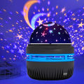 LED Mini Starry Sky Disco Star Projector Lamp Degree Rotation 2 In 1 Function for Sleep Aid Home Bedroom. 