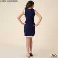 NILS Women's Blue Short Dress (AILA SLEEVELESS DRESS). 