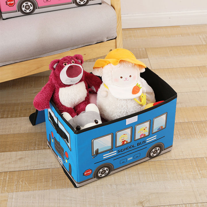 Home%20Foldable%20Cartoon%20Car%20Storage%20Box%20Case%20Bin%20For%20Dormitory%20Clothes%20Waterproof%20And%20Moisture-Proof%20Toy%20Snack%20Container%20Organizer%20-%20Image%203