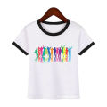 New Funny Cute Ballet Girl Cartoon Print Kids Tshirt Girls Summer Fashion Kawaii Clothes T-Shirt Girls Short Sleeve T Shirt. 