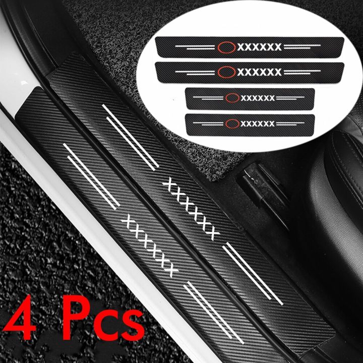 4PCS%20PERODUA%20Car%20styling%20Door%20Carbon%20Fiber%20Sill%20Scuff%20Plate%20D%C3%A9cor%20Sticker%20with%20Courtesy%20Car%20Logo%20-%20Image%207