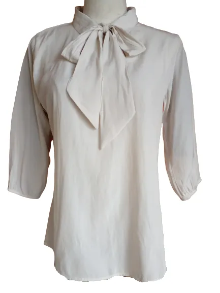 Women%E2%80%99s%20Lady%E2%80%99s%20Office%20Wear%20Plain%20Blouse%20Long%20Sleeve%20Top%20-%20Image%202