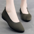Jingrui Old Beijing Cloth Shoes Women's Single-Layer Shoes Spring and Autumn Summer Flying Mom Shoes Black Work Shoes Soft Sole Shoes Breathable. 
