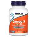 NOW Foods, Omega-3 Fish Oil, 90 Softgels. 