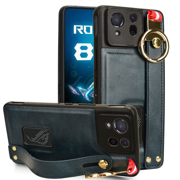 Asus%20ROG%20Phone%208%20Pro%20Phone%20Case,Wristband%20Strap%20Kickstand,handstrap%20Grip%20Loop%20Strap%20Leather%20Case%20for%20Asus%20ROG%20Phone%208%20Pro%20-%20Image%203