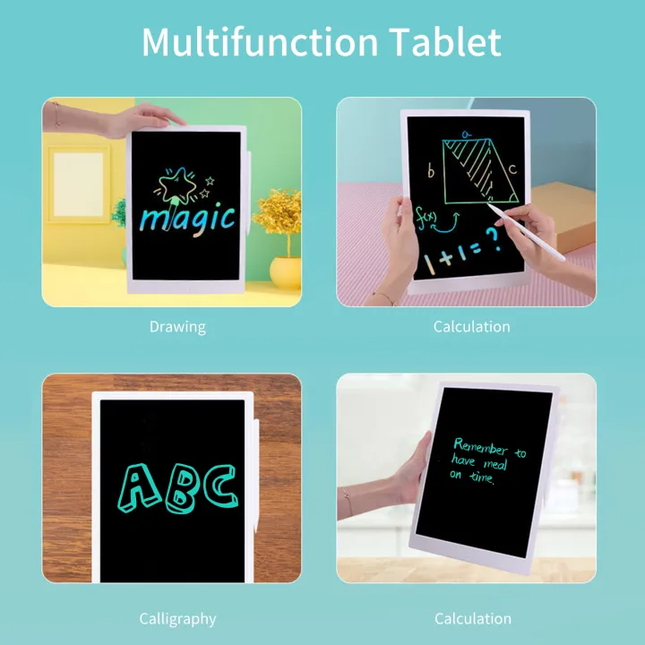 13%20Inch%20LCD%20Writing%20ta-blet%20Board%20Colorful%20Screen%20with%20Stylus%20Drawing%20Writing%20Taking%20Notes%20Leaving%20Messages%20for%20Toddlers%20Boys%20Girls%20&%20Adults%20Wh-ite%20-%20Image%206