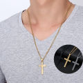 Cross Pendant Necklace Stainless Steel. 