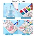 20Pages Toddlers Coloring Books Magic Paint with Water Drawing Toys Children Gouache Graffiti Picture Pocket Watercolor Bookmark. 