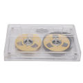 Reel To Reel Blank Cassette Tape Blank Sound Cassette Tape 50 Minutes Normal Bias Double Sided Transparent Box for Music Recording. 