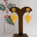 Mulia Morocco New Dubai Gold Jewelry Set Women Indian Earrings Necklace Niger Wedding Party Favor. 