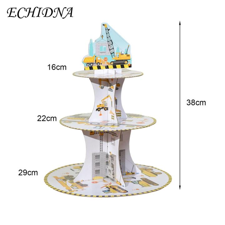 ECHIDNA%20Disposable%20Cake%20Stand%20Serving%20Tray%203-Tier%20Disposable%20Birthday%20Cake%20Stand%20-%20Image%202