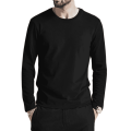 Black Long Sleeve Men's T Shirt New Style Material 160GSM. 