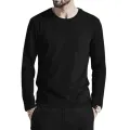 Black Long Sleeve Men's T Shirt New Style Material 160GSM. 