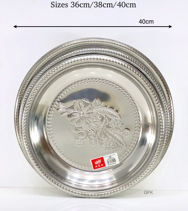 Stainless%20Steel%20Sawan%20Plate%20/%20Lunch,%20Dinner%20Food%20Plate%20Good%20Quality%20Large%20Round%20Tray%20Tableware%20for%20Outdoor%20Camping%20&%20Picnic%20Household%20Trays%20-%20Image%205