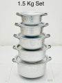 Aluminium Ravana Set | 5 Pcs | Dot Pot | Kitchenware. 