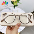 Anti Blue Light Glasses Anti Eyestrain Round Frame Anti-radiation No Degree Lightweight Eye Protection Eyewear Clear Lens Fake Computer Eyeglasses for Office. 