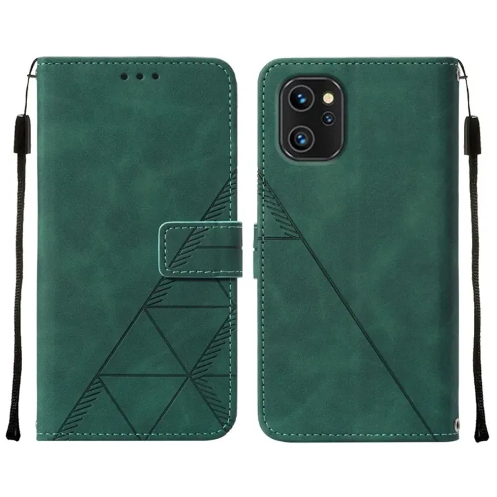 lthmy for UMIDIGI A13 A13 Pro A13S case slim Embossed PU Leather Flip Stand Wallet Card Slots Cover
