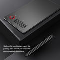 HXSJ Veikk A15Pro Di-Gital Drawing Tablet 10X6 Inch Active Area Graphic Tablet 5080Lpi Resolution Type-C With Charge-F-Ree Passive Pen Red. 