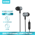 Kivee MT07 Wire Earphones Stylish 3D Stereo with Micphone Sport Music Game Universal Headset. 
