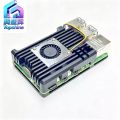 Raspberry Pi 5th Gen Pi5 aluminum alloy armor shell with PWM temperature control cooling fan for active cooling and cooling. 