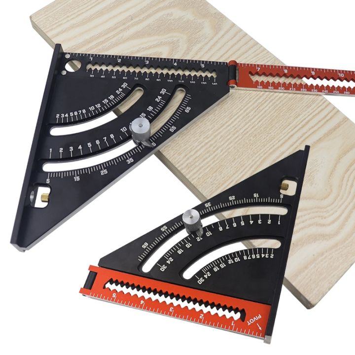 Multifunction Angle Ruler Folding Triangle Ruler Multi-Function Metal Ruler Speed Square Angle ...